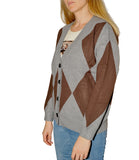 CLERY+R L-K Cardigana rombi grigio