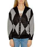 CLERY+R L-K Cardigan a rombi nero