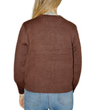 CLERY+R MT Maglioncino girocollo con bassotto marrone