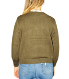 CLERY+R MT Maglioncino girocollo con bassotto verde