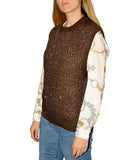 CLERY+R NTRFSHN Gilet in lurex CAFFE