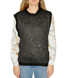 CLERY+R NTRFSHN Gilet in lurex nero