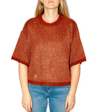 CLERY+R NTRFSHN Pullover con lurex mezza manica BRONZO