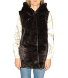 CLERY+R NTRFSHN Smanicato in ecopelliccia MORO