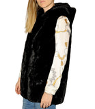 CLERY+R NTRFSHN Smanicato in ecopelliccia nero