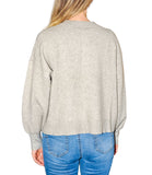 CLERY+R NTRFSHN Cardigan basic con bottoni grigio