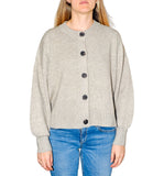 CLERY+R NTRFSHN Cardigan basic con bottoni grigio