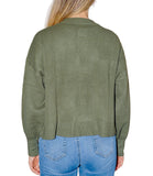 CLERY+R NTRFSHN Cardigan basic con bottoni militare