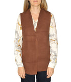 CLERY+R NTRFSHN Gilet in maglia aperto bruciato