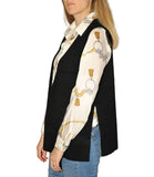 CLERY+R NTRFSHN Gilet in maglia aperto nero