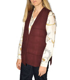 CLERY+R NTRFSHN Gilet in maglia aperto VINO