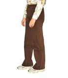 CLERY+R SHH-Q Jeans wide leg basic marrone MORO
