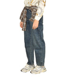 CLERY+R SHH-Q Jeans balloon con finta camicia staccabile DENIM