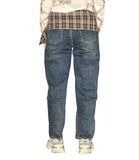 CLERY+R SHH-Q Jeans balloon con finta camicia staccabile DENIM