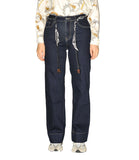CLERY+R SHH-Q Jeans wide leg cintura bandana DENIM