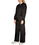CLERY+R STLL-22 Tuta due pezzi basic a palazzo nero