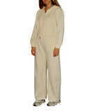 CLERY+R STLL-22 Tuta due pezzi basic a palazzo panna