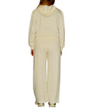 CLERY+R STLL-22 Tuta due pezzi basic a palazzo panna