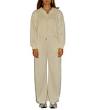 CLERY+R STLL-22 Tuta due pezzi basic a palazzo panna