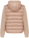 COLMAR OR. D Gubbino cappuccio teddy con maniche a coste cammello