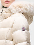 COLMAR OR. D Piumino lungo con pelliccia sintetica bianco