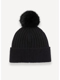 COLMAR ORIGINALS Cappello zuccotto a coste con pon pon nero