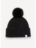 COLMAR ORIGINALS Cappello zuccotto a coste con pon pon nero