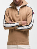 COLMAR OR. U Pullover mezza zip heritage cammello