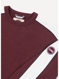 COLMAR OR. U Felpa girocollo con banda laterale e patch logo BORDEAUX