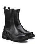 CULT D Stivale chelsea con tacco nero