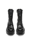 CULT D Stivaletti stringati platform nero
