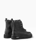 CULT D Stivaletto slash in pelle nero