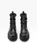 CULT D Stivaletto slash in pelle nero