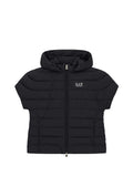 EA7 D Piumino a maniche corte logo nero