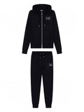 EA7 D Tuta felpa e pantalone NERO/ARGENTO