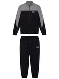 EA7 U Tuta 2 pezzi colour block NERO/GRIGIO