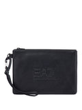 EA7 U Borsello pochette logo in rilievo nero