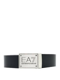 EA7 U Cintura reversibile placca logo EA7 NERO/GRIGIO