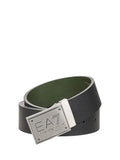EA7 U Cintura reversibile placca logo EA7 NERO/VERDE