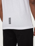 EA7 U T-shirt girocollo in cotone bianco
