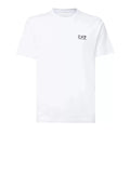 EA7 U T-shirt girocollo in cotone bianco