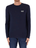 EA7 U T-shirt manica lunga blu
