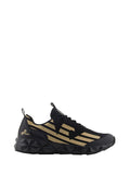 EA7 U Sneakers logo aquila nero oro nero