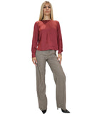 EMMEMARELLA1 Pantaloni a quadro Amato multicolor