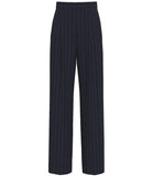 EMMEMARELLA1 Pantaloni ampi da completo gessato lurex Baffo2 NAVY