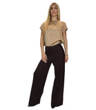 EMMEMARELLA1 Pantaloni palazzo Foggia MORO