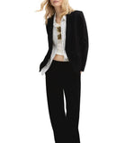 EMMEMARELLA1 Pantalone Palace nero