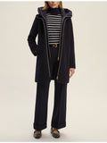 EMMEMARELLA2 Cappotto con cappuccio in piumino Bacio nero