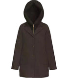 EMMEMARELLA2 Cappotto con cappuccio Cuore marrone