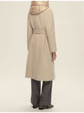 EMMEMARELLA2 Cappotto lungo con piumino interno sabbia